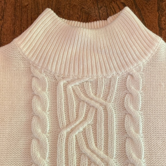 Creamy White Tunic Length Sweater - size L - Picture 3 of 6